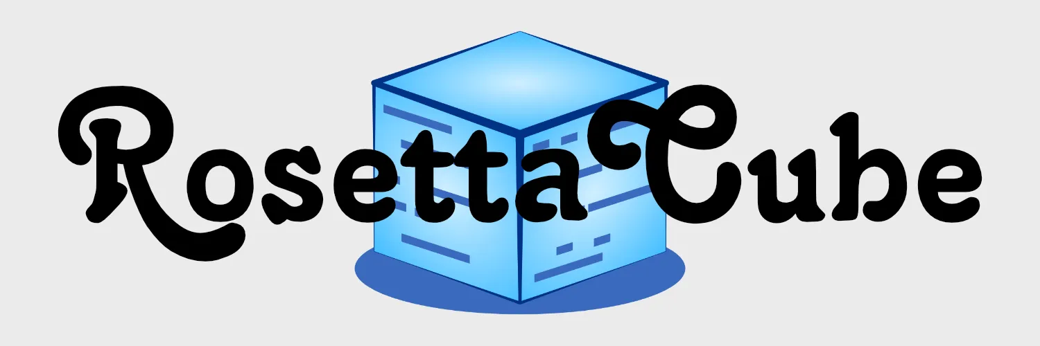 リアルタイム多言語字幕「RosettaCube」 バナー